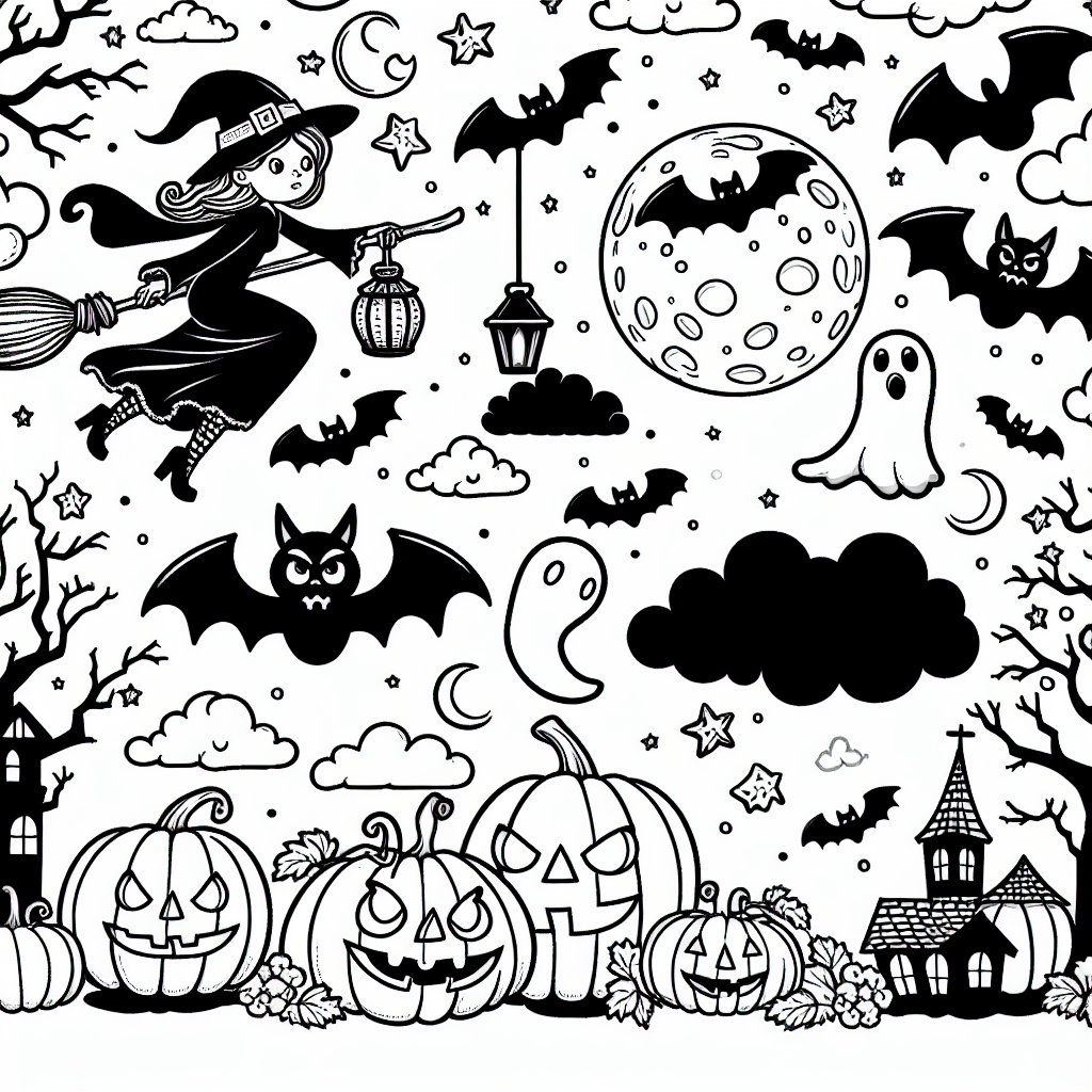 Halloween Coloring Pages Custom Paint By Numbers halloween-coloring-pages-custom-paint-by-numbers
