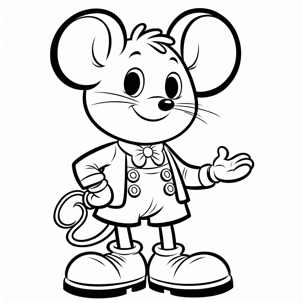 Mickey Mouse Coloring Pages – Custom Paint By Numbers