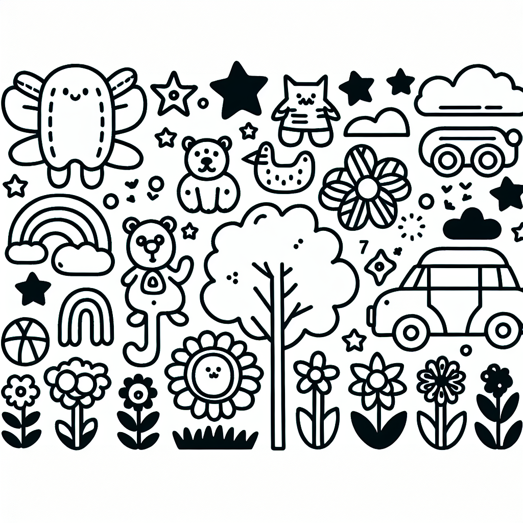 Easy Coloring Pages – Custom Paint By Numbers