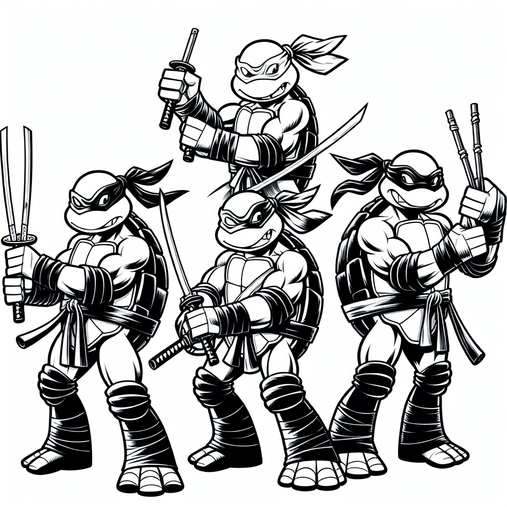 Ninja Turtles Coloring Pages Custom Paint By Numbers ninja-turtles-coloring-pages-custom-paint-by-numbers