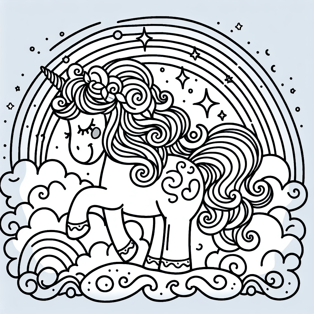 Printable Unicorn Coloring Pages – Custom Paint By Numbers