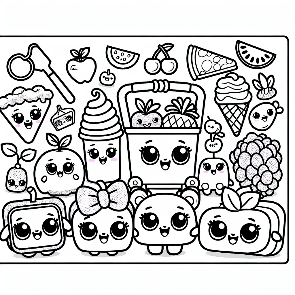 Shopkins Coloring Pages – Custom Paint By Numbers shopkins-coloring-pages-custom-paint-by-numbers