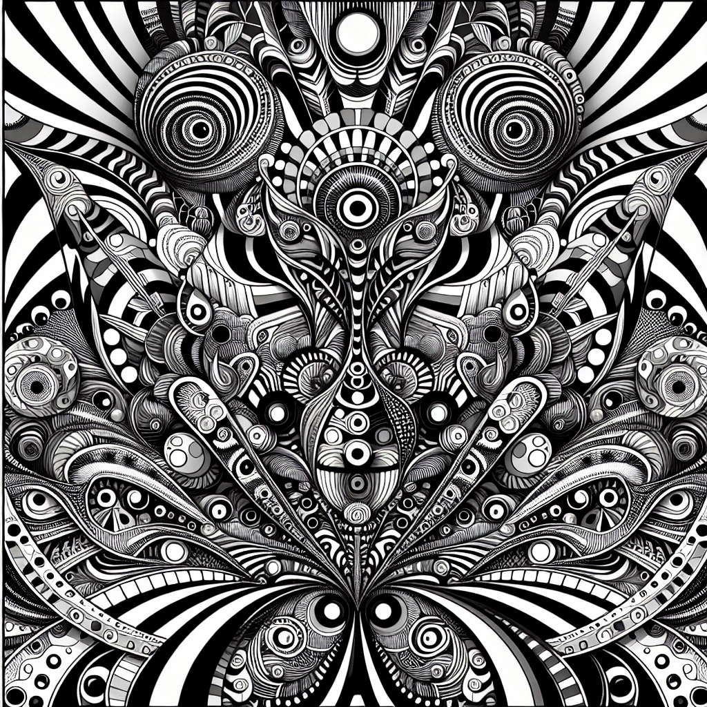 Trippy Coloring Pages – Custom Paint By Numbers