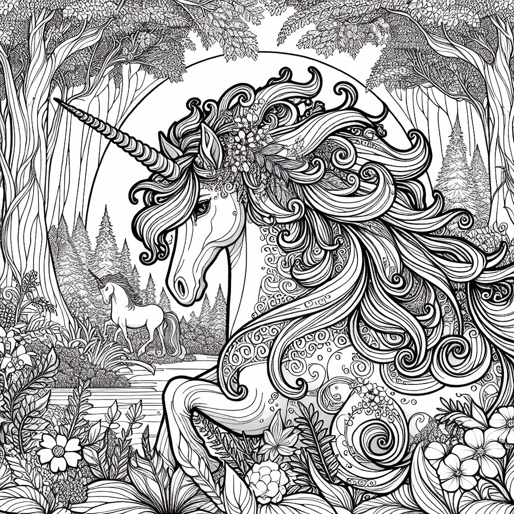Unicorn Coloring Pages – Custom Paint By Numbers