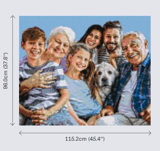 Personalized Brick Mosaic | Custom Mosaic Maker | LEGO Art Style - Custom Paint By Numbers