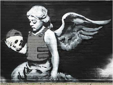 banksy fallen angel tattoo