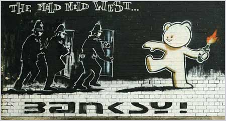 Banksy The Mild Mild West - Stokes Croft, Bristol - Custom Paint By Numbers