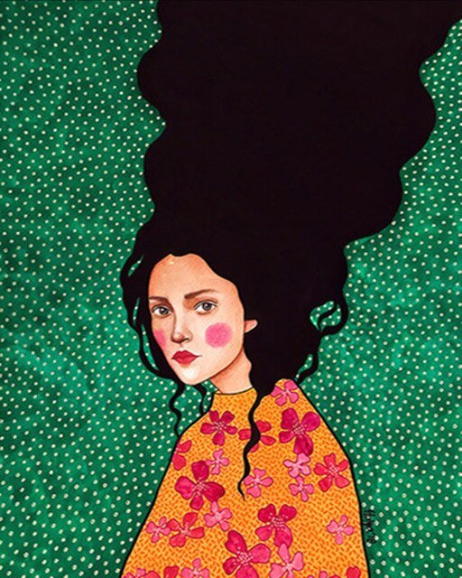 Paint By Numbers | Abstract Girl - Custom Paint By Numbers