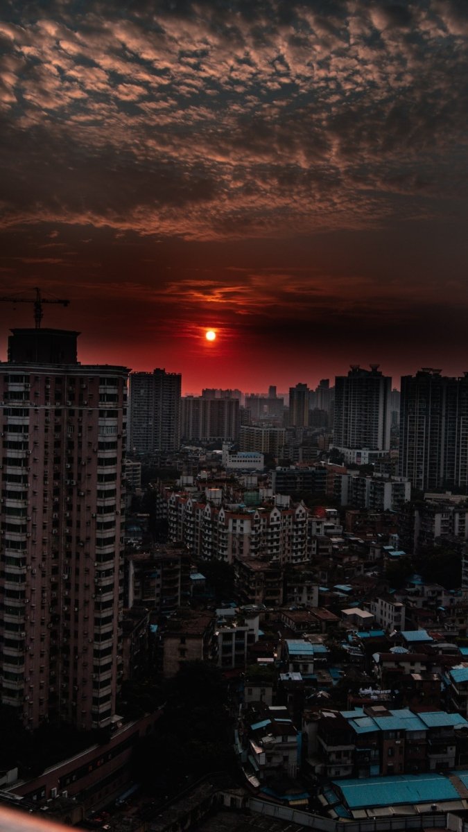 Paint By Numbers | Grey Concrete Building During Golden Hour - Custom Paint By Numbers