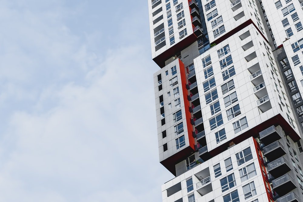 Paint By Numbers | Low-Angle View Of White Building - Custom Paint By Numbers