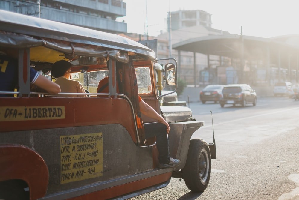 Paint By Numbers | People Riding On Jeepney During Daytime - Custom Paint By Numbers