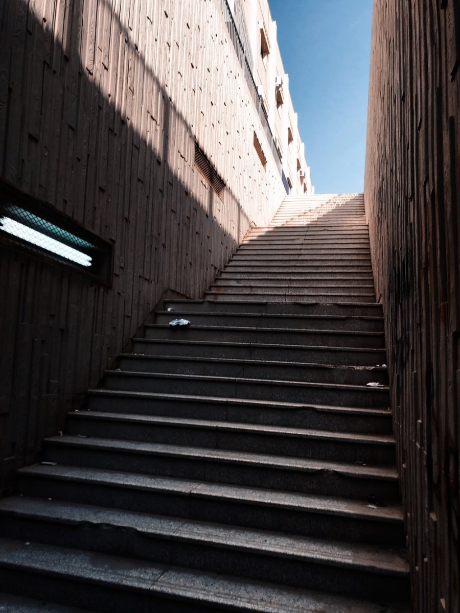 Paint By Numbers | Riyadh - Brown Concrete Stairs During Daytime - Custom Paint By Numbers