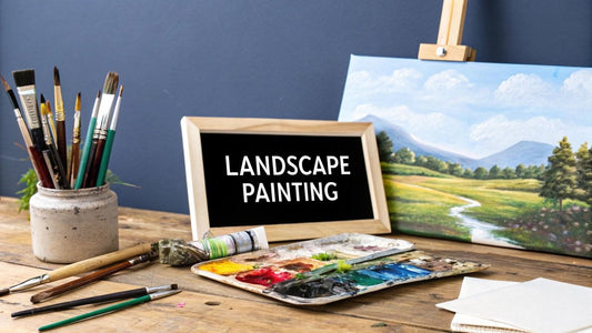 A Beginner's Guide to Landscape on Canvas Painting - Custom Paint By Numbers