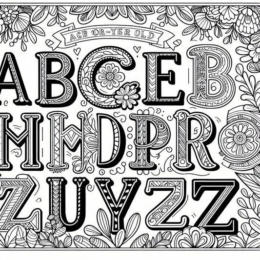Alphabet Coloring Pages - Custom Paint By Numbers