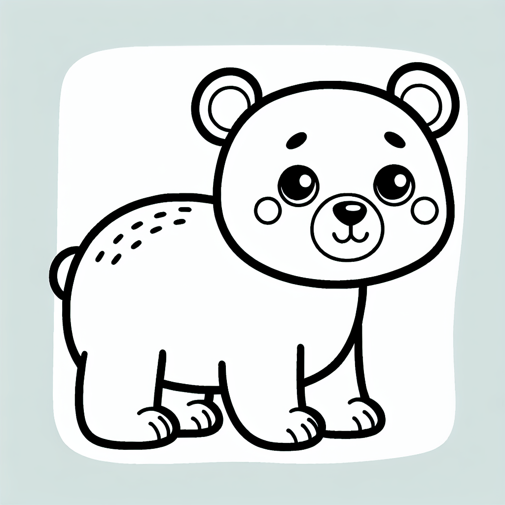 Bear Coloring Pages – Custom Paint By Numbers