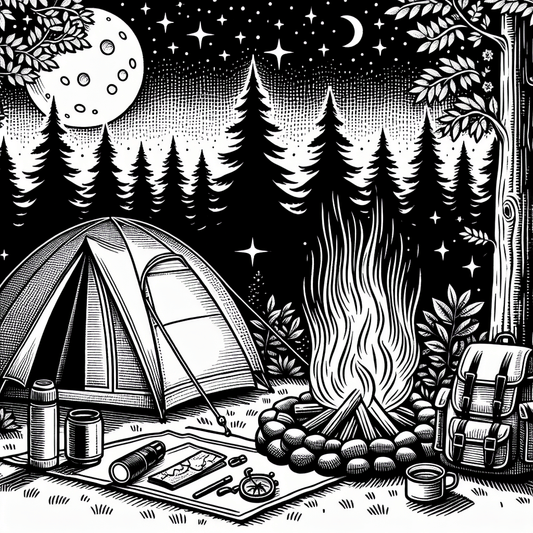 Camping Coloring Pages - Custom Paint By Numbers