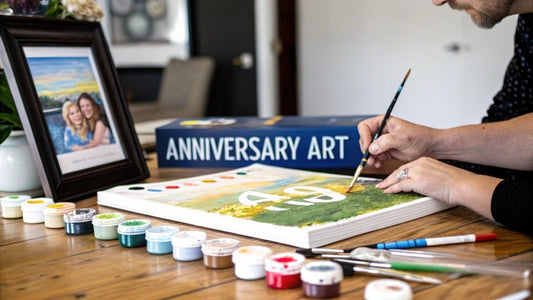 Create Unique Anniversary Gift Ideas with a Custom Paint-by-Number Kit - Custom Paint By Numbers