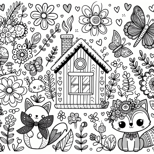 Cute Coloring Pages For Girls - Custom Paint By Numbers