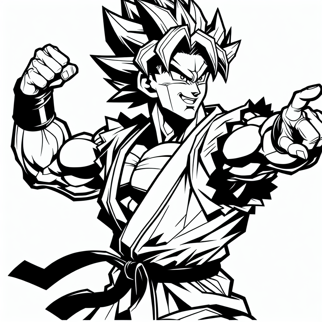 Goku Coloring Pages – Custom Paint By Numbers