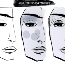 How To Draw A Abstract-Face - A Step By Step Drawing Guide - Custom Paint By Numbers