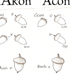 How To Draw A Acorn - A Step By Step Drawing Guide - Custom Paint By Numbers