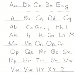 How To Draw A Alphabet - A Step By Step Drawing Guide - Custom Paint By Numbers