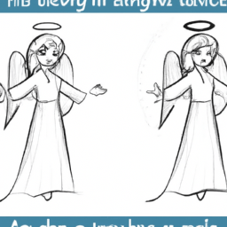 How To Draw A Angel - A Step By Step Drawing Guide - Custom Paint By Numbers