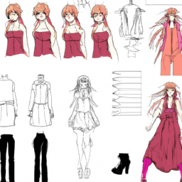 How To Draw A Anime-Clothes - A Step By Step Drawing Guide - Custom Paint By Numbers