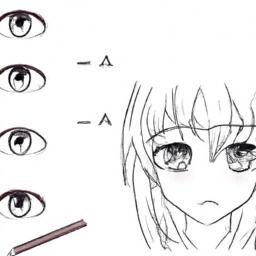 How To Draw A Anime-Eyes - A Step By Step Drawing Guide - Custom Paint By Numbers