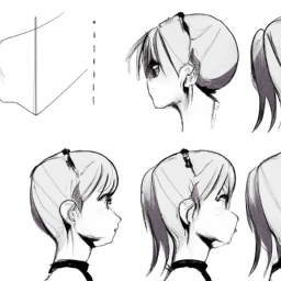 How To Draw A Anime-Side-Profile - A Step By Step Drawing Guide - Custom Paint By Numbers