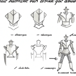 How To Draw A Armor - A Step By Step Drawing Guide - Custom Paint By Numbers