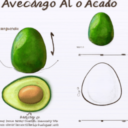 How To Draw A Avocado - A Step By Step Drawing Guide - Custom Paint By Numbers