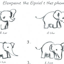 How To Draw A Baby-Elephant - A Step By Step Drawing Guide - Custom Paint By Numbers