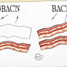 How To Draw A Bacon - A Step By Step Drawing Guide - Custom Paint By Numbers