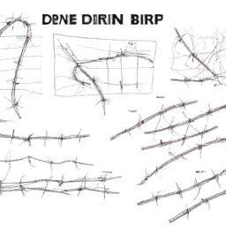 How To Draw A Barbed-Wire - A Step By Step Drawing Guide – Custom Paint ...