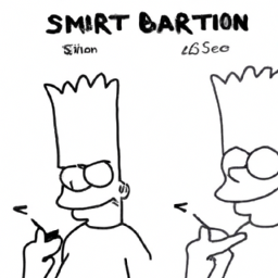 How To Draw A Bart-Simpson - A Step By Step Drawing Guide - Custom Paint By Numbers