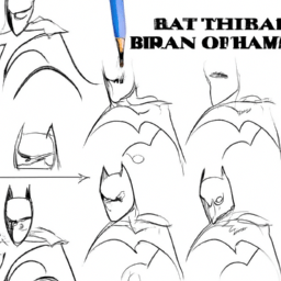 How To Draw A Batman - A Step By Step Drawing Guide - Custom Paint By Numbers