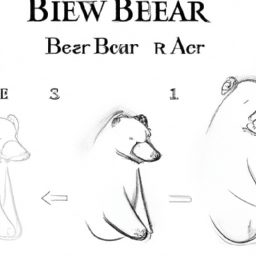 How To Draw A Bear - A Step By Step Drawing Guide - Custom Paint By Numbers