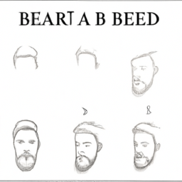 How To Draw A Beard - A Step By Step Drawing Guide - Custom Paint By Numbers