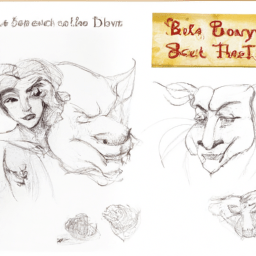 How To Draw A Beauty-And-The-Beast - A Step By Step Drawing Guide - Custom Paint By Numbers