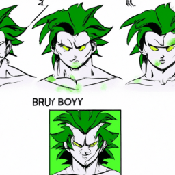 How To Draw A Broly - A Step By Step Drawing Guide - Custom Paint By Numbers