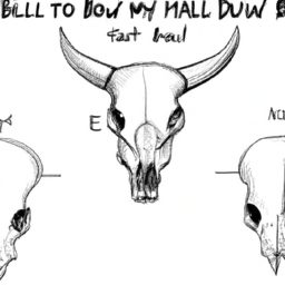 How To Draw A Bull-Skull - A Step By Step Drawing Guide - Custom Paint By Numbers