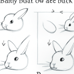 How To Draw A Bunny - A Step By Step Drawing Guide - Custom Paint By Numbers