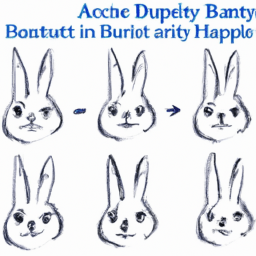 How To Draw A Bunny-Face - A Step By Step Drawing Guide - Custom Paint By Numbers