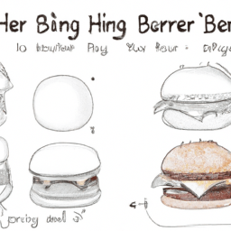 How To Draw A Burger - A Step By Step Drawing Guide - Custom Paint By Numbers