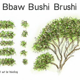 How To Draw A Bush - A Step By Step Drawing Guide - Custom Paint By Numbers