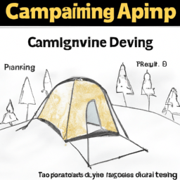 How To Draw A Camping - A Step By Step Drawing Guide - Custom Paint By Numbers