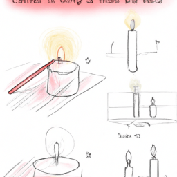 How To Draw A Candle - A Step By Step Drawing Guide - Custom Paint By Numbers