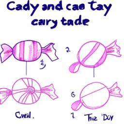 How To Draw A Candy - A Step By Step Drawing Guide - Custom Paint By Numbers