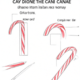 How To Draw A Candy-Cane - A Step By Step Drawing Guide - Custom Paint By Numbers